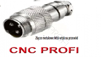 Złącze metalowe 4p M16 gniazdo - do obudowy