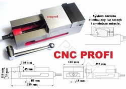 Imadło Profi 160 CNC precyzyjne ŻELIWNE