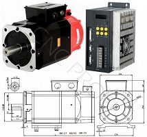 Silnik z sterownikiem serwo wrzeciona 7,5 Kw 3x400V