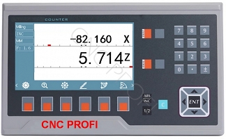 Czytnik LCD położenia tokarka 2 osiowa X - Z