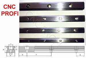Prowadnica liniowa profilowana CNC Profi PGH25