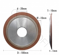 Tarcza diamentowa talerzowa 100 x 10 x 20 mm # 150