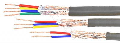 Przewód ekranowany 4 x 1,0 szary CNC 