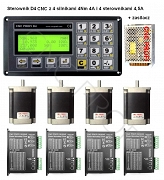 Zestaw sterownik D4 CNC 3 silniki 8,7Nm ,6 sterowniki 4,5A